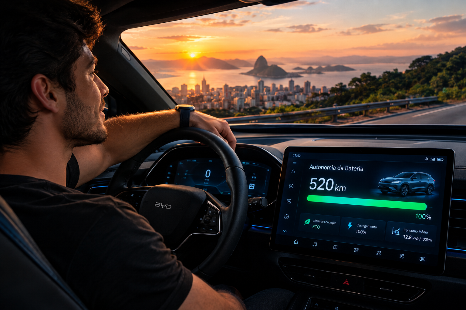 Carro elétrico e autonomia da bateria